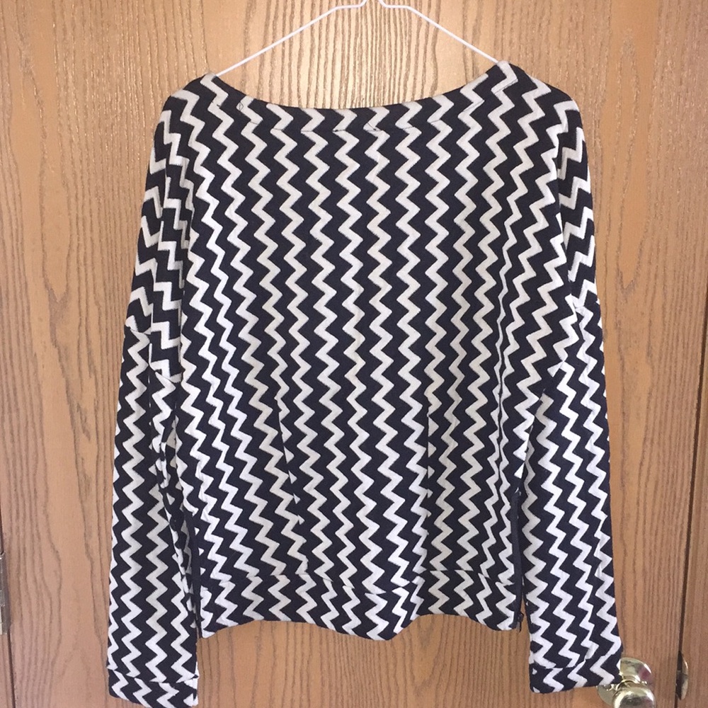 H by Bordeaux black and white crewneck sweater - Picture 3 of 4